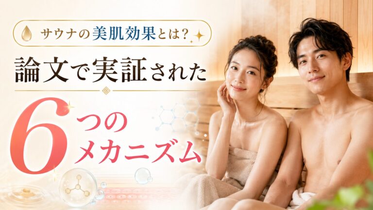 【女性必見】サウナの美肌効果とは？論文で実証された6つのメカニズムと正しいケア法
