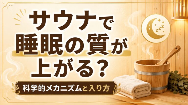 サウナで睡眠の質が上がる？科学的メカニズムと入り方
