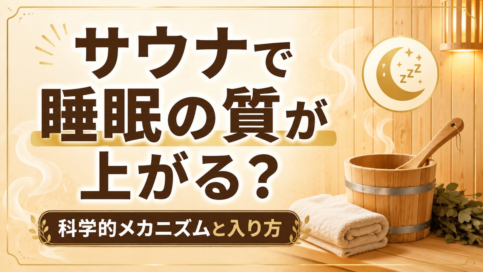 サウナで睡眠の質が上がる?科学的メカニズムと入り方